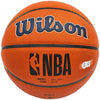 Steve Nash Autographed Composite Leather Phoenix Suns Logo Basketball Beckett BAS Witness Stock #233672