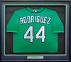 Seattle Mariners Julio Rodriguez Autographed Framed Teal Nike Jersey JSA Stock #218628