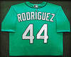 Seattle Mariners Julio Rodriguez Autographed Framed Teal Nike Jersey JSA Stock #218628