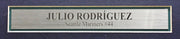 Seattle Mariners Julio Rodriguez Autographed Framed White Jersey JSA Stock #218627