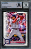 Juan Soto Autographed 2022 Bowman Card #10 New York Mets Auto Grade Gem Mint 10 Beckett BAS Stock #218673