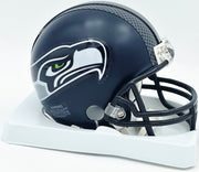 Shane Wright Autographed Seattle Kraken Blue Mini Helmet Beckett BAS QR #BS30084