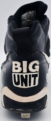 Randy Johnson Autographed Game Used Black Nike Cleat Seattle Mariners "#51" Big Unit Logo Size 13 Beckett BAS QR #BS30296