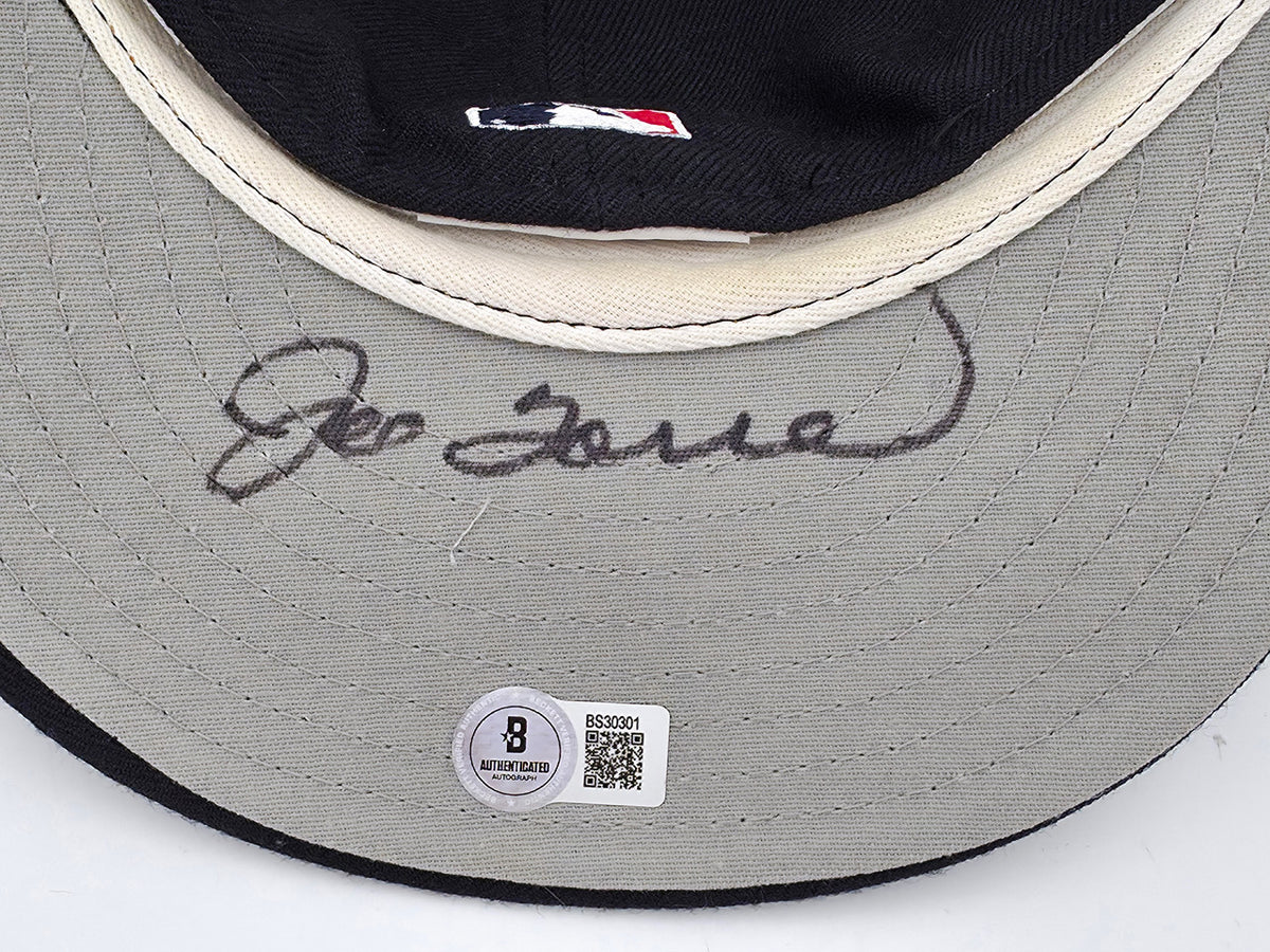 Joe Torre Autographed Navy Blue New Era 7 3/8 Hat New York Yankees Beckett BAS QR #BS30301