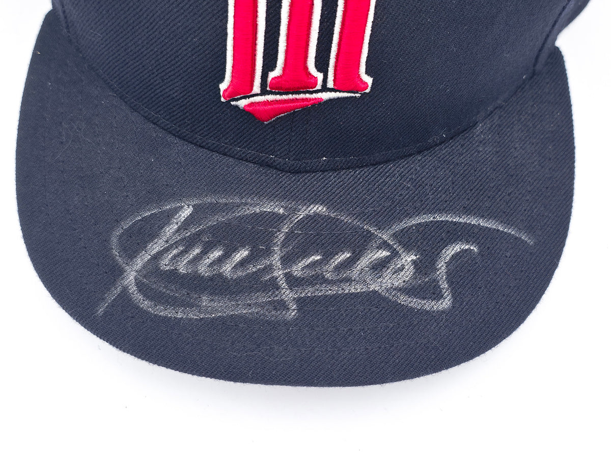 Kirby Puckett Autographed Navy Blue Fleer New Era Hat Minnesota Twins Beckett BAS #AE16683