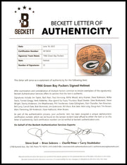 1966 Super Bowl I Champions Green Bay Packers Team Autographed Yellow Full Size Replica Helmet With 32 Signatures Including Bart Starr & Jim Taylor Beckett BAS #AE16656