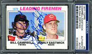Bill Campbell & Rawly Eastwick Autographed 1977 Topps Card #8 PSA/DNA #83306932