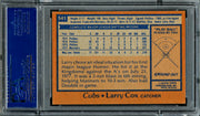 Larry Cox Autographed 1978 Topps Card #541 Chicago Cubs PSA/DNA #83308790