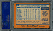 Gene Mauch Autographed 1978 Topps Card #601 Minnesota Twins PSA/DNA #83308853