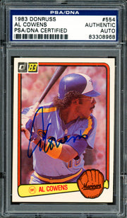 Al Cowens Autographed 1983 Donruss Card #554 Seattle Mariners PSA/DNA #83308968