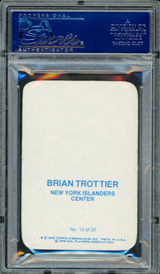 Bryan Trottier Autographed 1976-77 Topps Glossy Card #15 New York Islanders PSA/DNA #83468933
