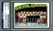 Marshall Johnston Autographed 1976-77 Topps Card #135 California Seals PSA/DNA #83465802