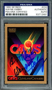 Wayne Embry Autographed 1990-91 Skybox Card #332 Cleveland Cavaliers "Best Wishes" PSA/DNA #83712481
