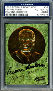 Cesare Rubini Autographed 1995 Action Packed HOF Card #36 PSA/DNA #83716518
