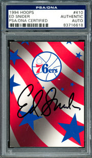 Ed Snider Autographed 1994-95 Hoops Card #410 Philadelphia 76ers Owner PSA/DNA #83716618