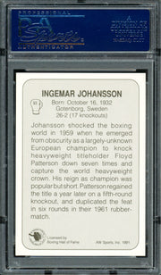 Ingemar Johansson Autographed 1991 AW Sports Card #93 PSA/DNA #83314027