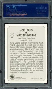 Max Schmeling Autographed 1991 AW Sports Card #142 PSA/DNA #83314030