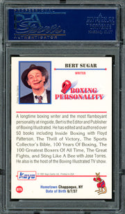 Bert Sugar Autographed 1991 Kayo Card #75 Writer PSA/DNA #83314166