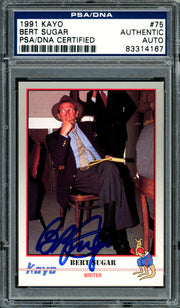 Bert Sugar Autographed 1991 Kayo Card #75 Writer PSA/DNA #83314167