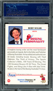 Bert Sugar Autographed 1991 Kayo Card #75 Writer PSA/DNA #83314167