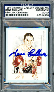 Gene Fullmer Autographed 1991 Victoria Gallery Card #15 PSA/DNA #83314318