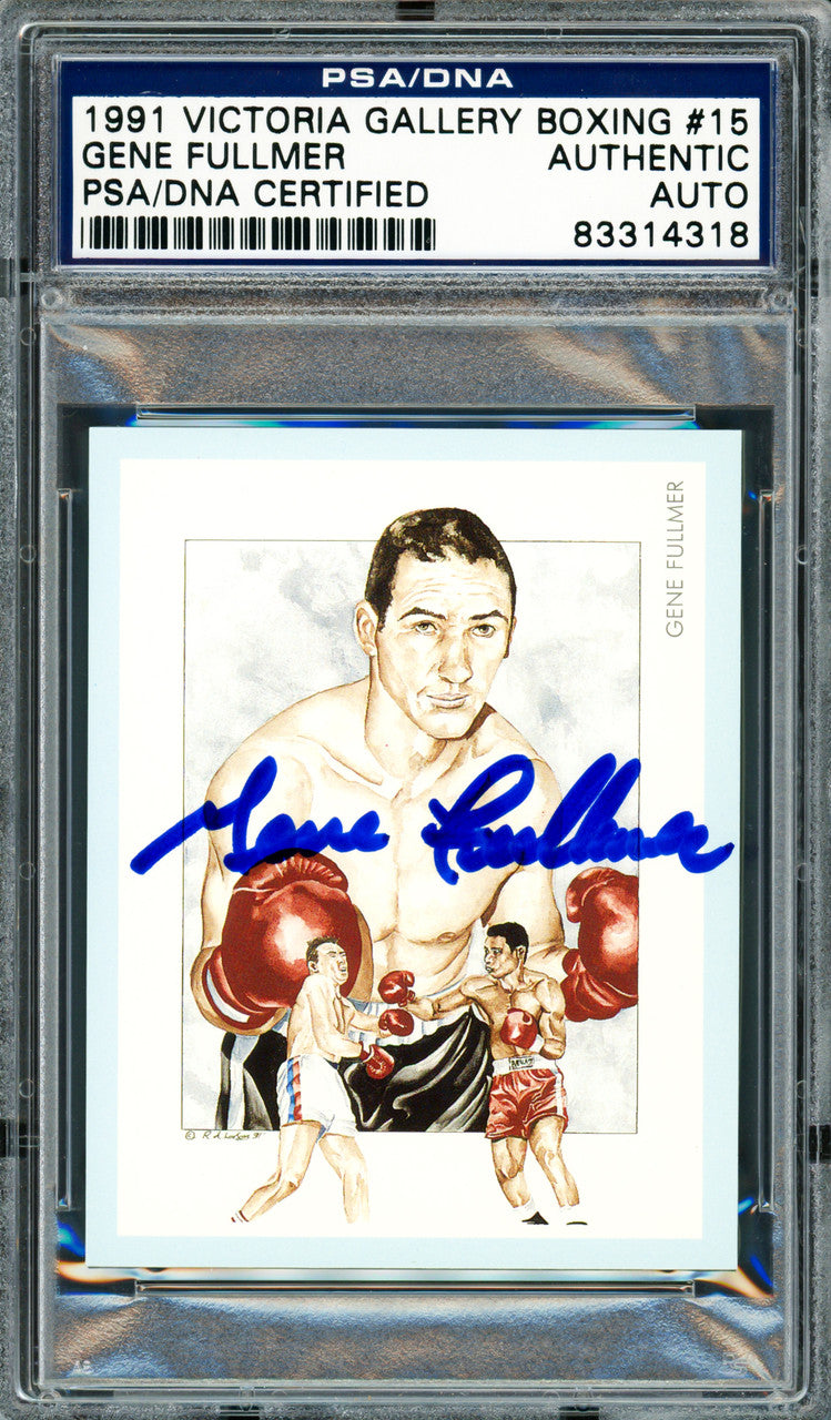 Gene Fullmer Autographed 1991 Victoria Gallery Card #15 PSA/DNA #83314318