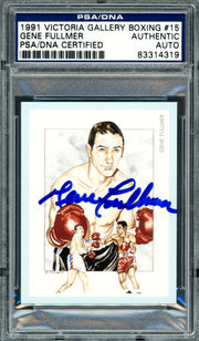 Gene Fullmer Autographed 1991 Victoria Gallery Card #15 PSA/DNA #83314319