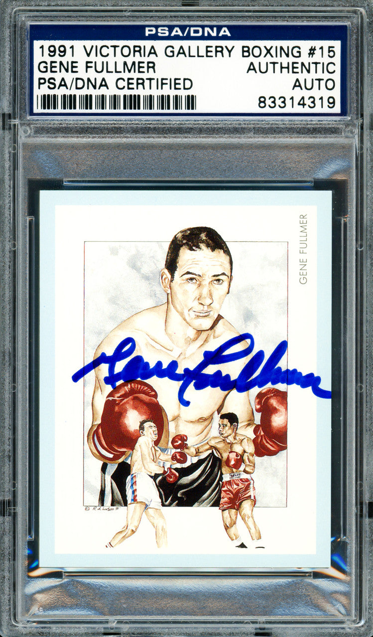 Gene Fullmer Autographed 1991 Victoria Gallery Card #15 PSA/DNA #83314319