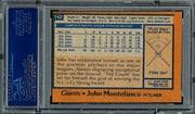 John Montefusco Autographed 1978 Topps Card #142 San Francisco Giants PSA/DNA #83316984