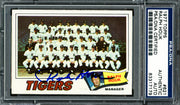 Ralph Houk Autographed 1977 Topps Card #621 Detroit Tigers PSA/DNA #83317179