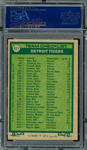 Ralph Houk Autographed 1977 Topps Card #621 Detroit Tigers PSA/DNA #83317179