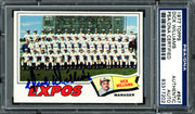 Dick Williams Autographed 1977 Topps Card #647 Montreal Expos PSA/DNA #83317202