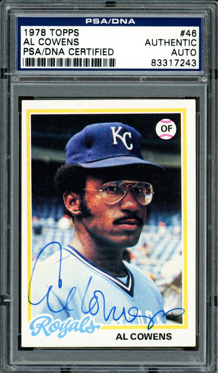 Al Cowens Autographed 1978 Topps Card #46 Kansas City Royals PSA/DNA #83317243