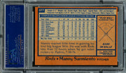 Manny Sarmiento Autographed 1978 Topps Card #377 Cincinnati Reds PSA/DNA #83318330