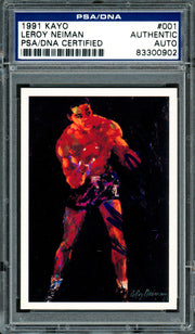 Leroy Neiman Autographed 1991 Kayo Card #1 PSA/DNA #83300902
