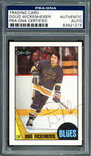 Doug Wickenheiser Autographed 1987-88 O-Pee-Chee Card #193 St. Louis Blues PSA/DNA #83921215