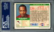 Tim McDonald Autographed 1989 Pro Set Rookie Card #329 Phoenix Cardinals PSA/DNA #83921307