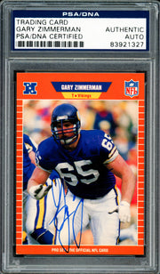 Gary Zimmerman Autographed 1989 Pro Set Card #242 Minnesota Vikings PSA/DNA #83921327