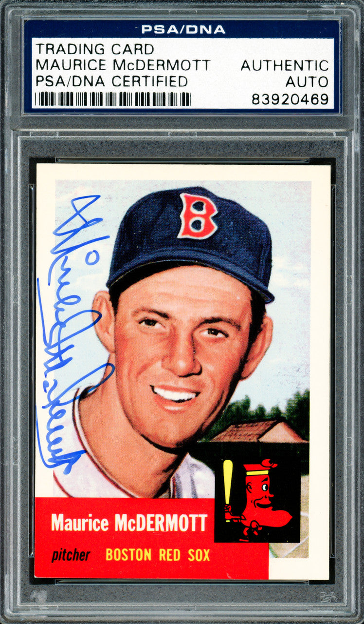 Maurice McDermott Autographed 1991 Topps Archives 1953 Card #55 Boston Red Sox PSA/DNA #83920469