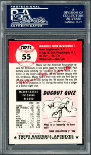 Maurice McDermott Autographed 1991 Topps Archives 1953 Card #55 Boston Red Sox PSA/DNA #83920469