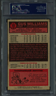 Gus Williams Autographed 1976-77 Topps Rookie Card #69 Golden State Warriors PSA/DNA #83921891