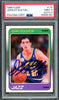 John Stockton Autographed 1988-89 Fleer Rookie Card #115 Utah Jazz PSA 9 Auto Grade Mint 9 PSA/DNA #89895162