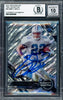 Emmitt Smith Autographed 2015 Topps High Tek Tidal Diffractor Card #50 Dallas Cowboys Auto Grade Gem Mint 10 #64/75 Beckett BAS #16890468