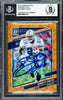 Emmitt Smith Autographed 2021 Donruss Optic Orange Scope Card #25 Dallas Cowboys #35/79 Beckett BAS #16901141