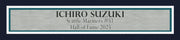Seattle Mariners Ichiro Suzuki Autographed Framed Teal Nike Jersey IS Holo & "HOF 25" Beckett BAS Witness Stock #249473
