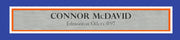 Edmonton Oilers Connor McDavid Autographed Framed White Authentic Adidas Jersey UDA Holo Stock #249481