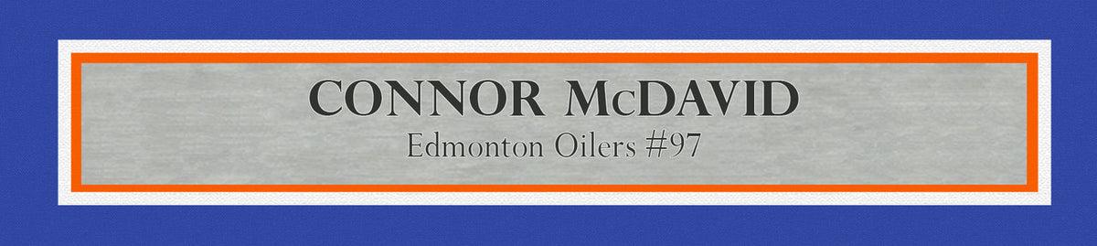 Edmonton Oilers Connor McDavid Autographed Framed White Authentic Adidas Jersey UDA Holo Stock #249481