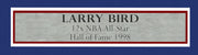 Team USA Basketball Larry Bird Autographed Framed White All Star Jersey Beckett BAS Witness Stock #249471