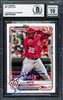 Juan Soto Autographed 2021 Bowman Card #67 New York Mets Auto Grade Gem Mint 10 Beckett BAS Stock #233983