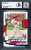 Juan Soto Autographed 2022 Donruss Card #225 New York Mets Auto Grade Gem Mint 10 Beckett BAS Stock #233985